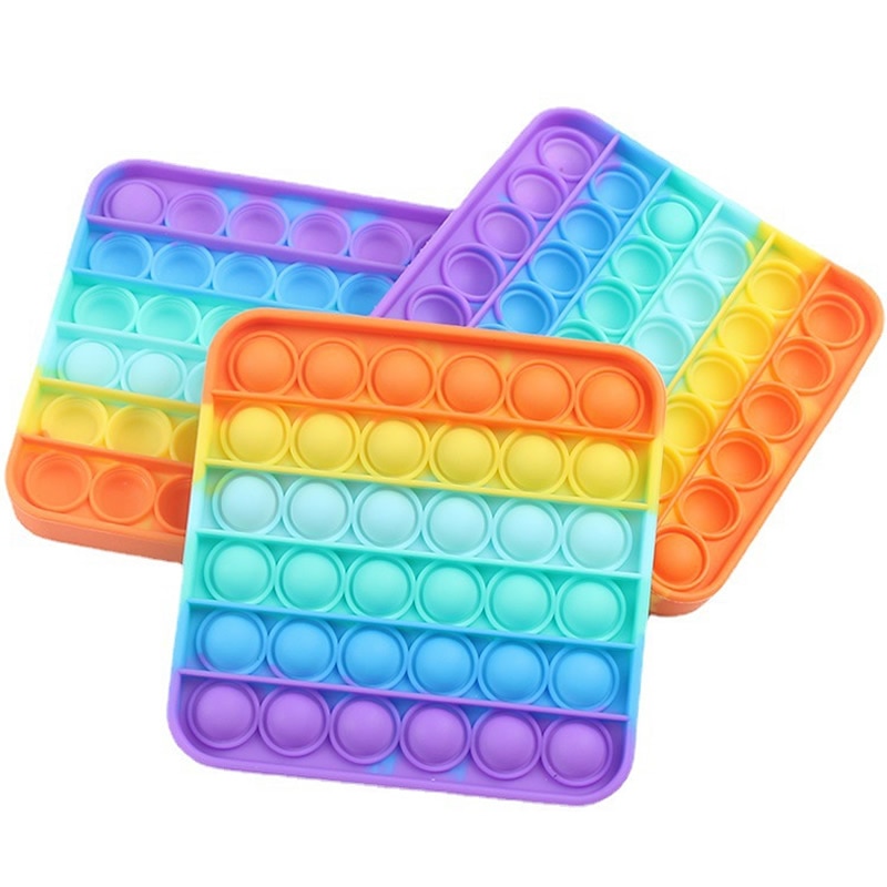 Pop It Fidget Push Bubble Sensory Toy Autism Special Need Stress Reliever Squeeze Sensory Figet Toys Relieve Stress Help Recover