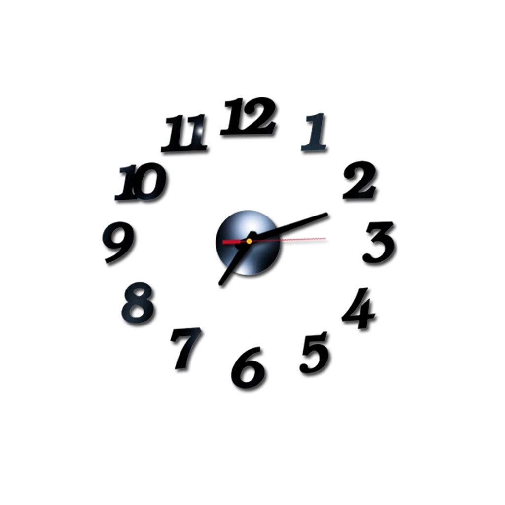 Reloj de pared 3d de moderno, reloj de pared grande, decoración para el hogar y la Oficina, calcomanía Mural de cocina, Digital grande de metal vintage 19aug20