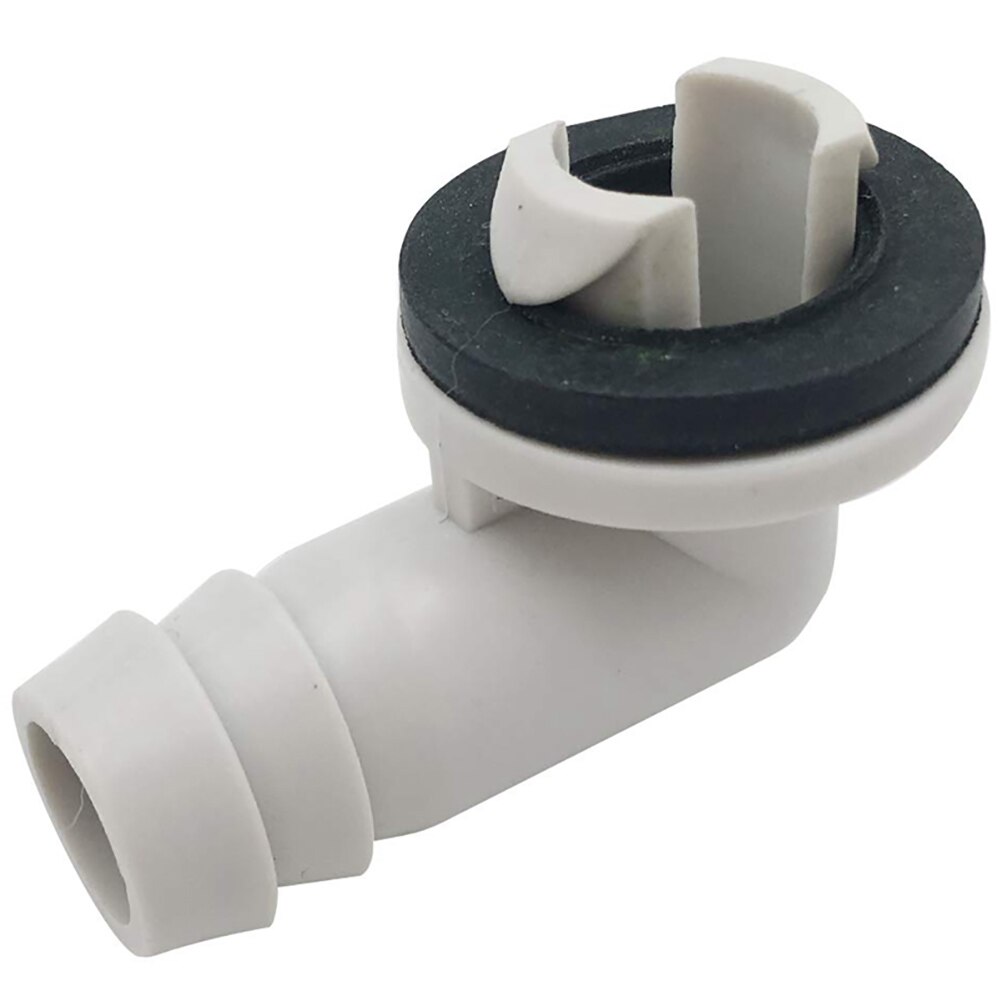 Plastic Air Conditioner AC Drain Hose Connector Elbow Fitting with Rubber Ring Faucet Connector Water Tank Replacement Connector