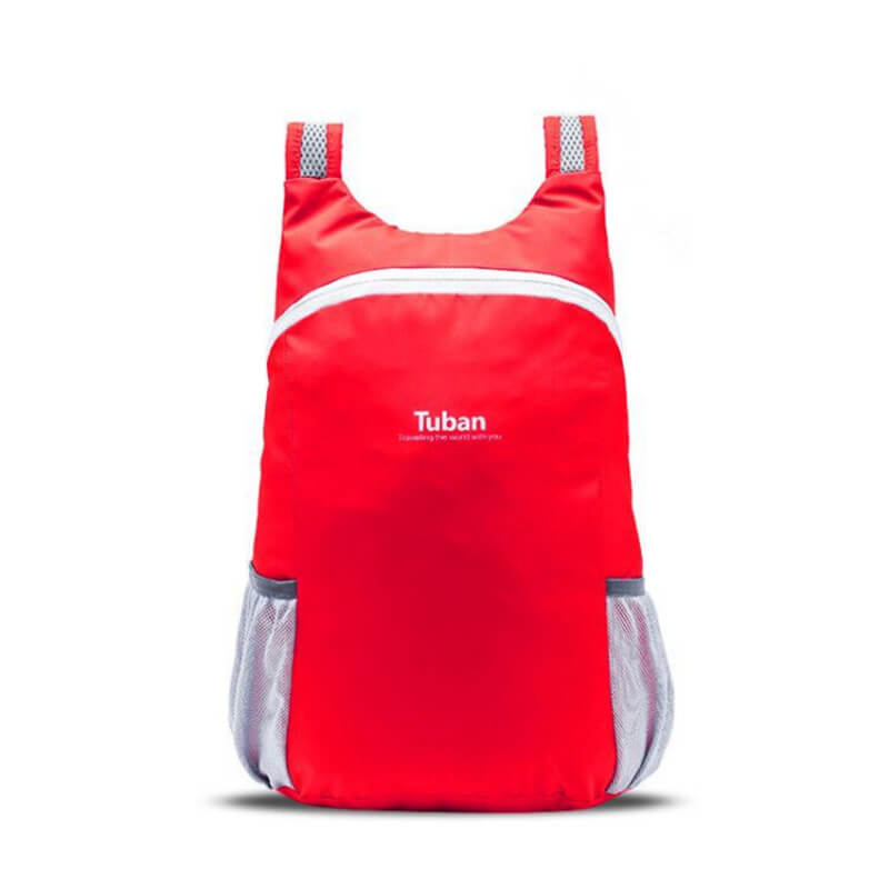 TUBAN Lightweight Nylon Foldable Backpack Waterproof Backpack Folding Bag Portable Pack for Women Men Travel: Red