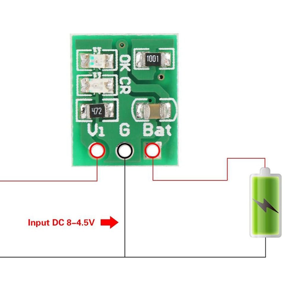 EMSea 2 STÜCKE 5 V Ladegerät Entladerplatine DC-DC Konverter Boost-Modul für Solar-Lithium-System für Lithium-Batterie 18650 14500