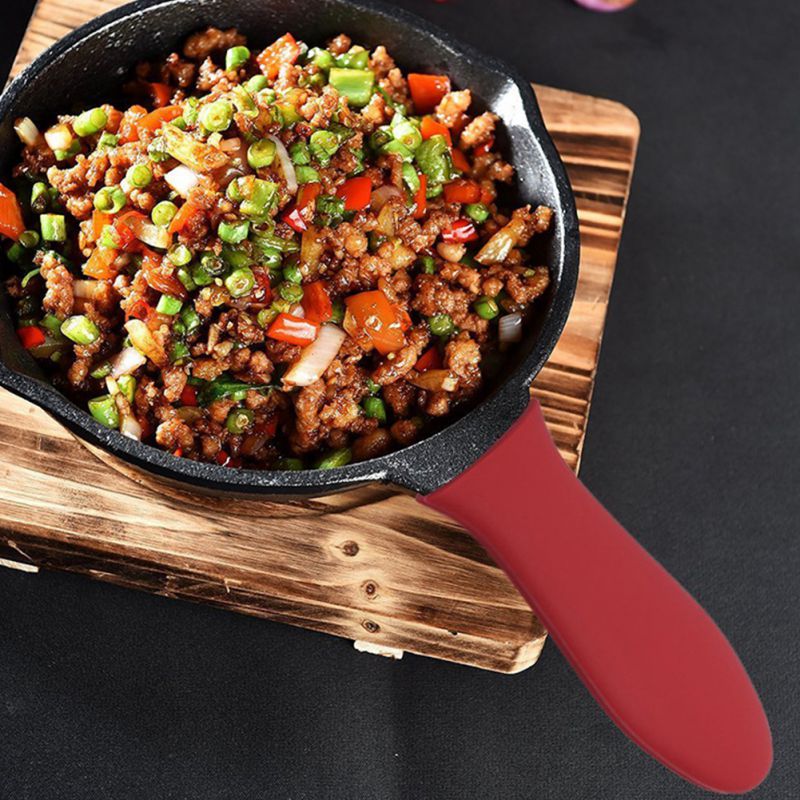 Kitchen Tool Set Baking Pan Scraper Silicone Handle Holders For Oven Saucepan Frying Pan