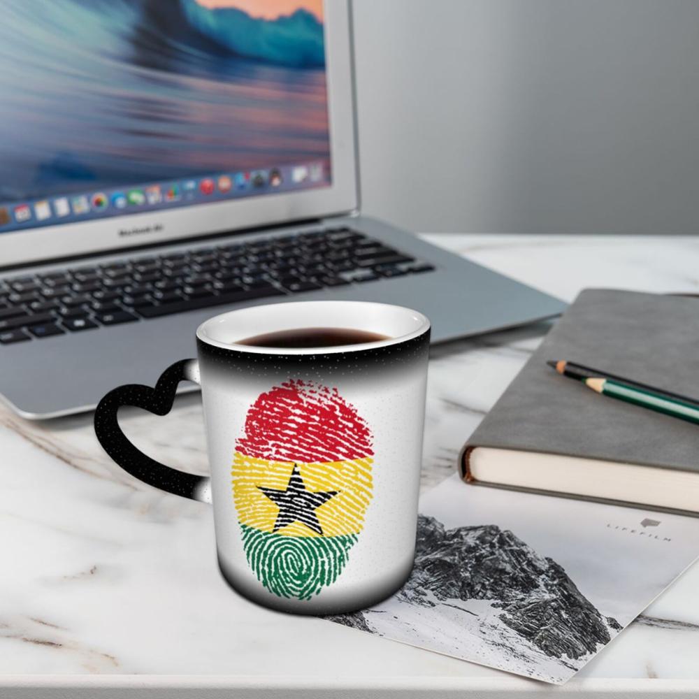 Ghana Vlag Wegwerp Voedsel Thermos Koffie K Mokken Glas Cups Tazas Set Groene Berg K Double Wall Kerst Paar