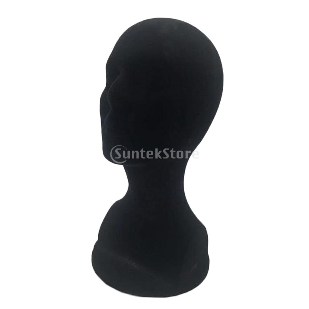 Polistirolo capelli manichino testa cappello berretto collana espositore manichino modello nero
