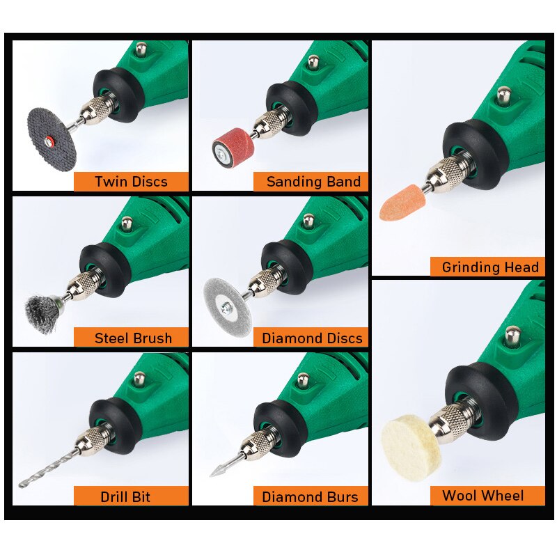 Dremel-Mini taladro eléctrico con cable, pluma de grabado artesanal, herramientas de perforación de 260W, grabador eléctrico para tallado de madera