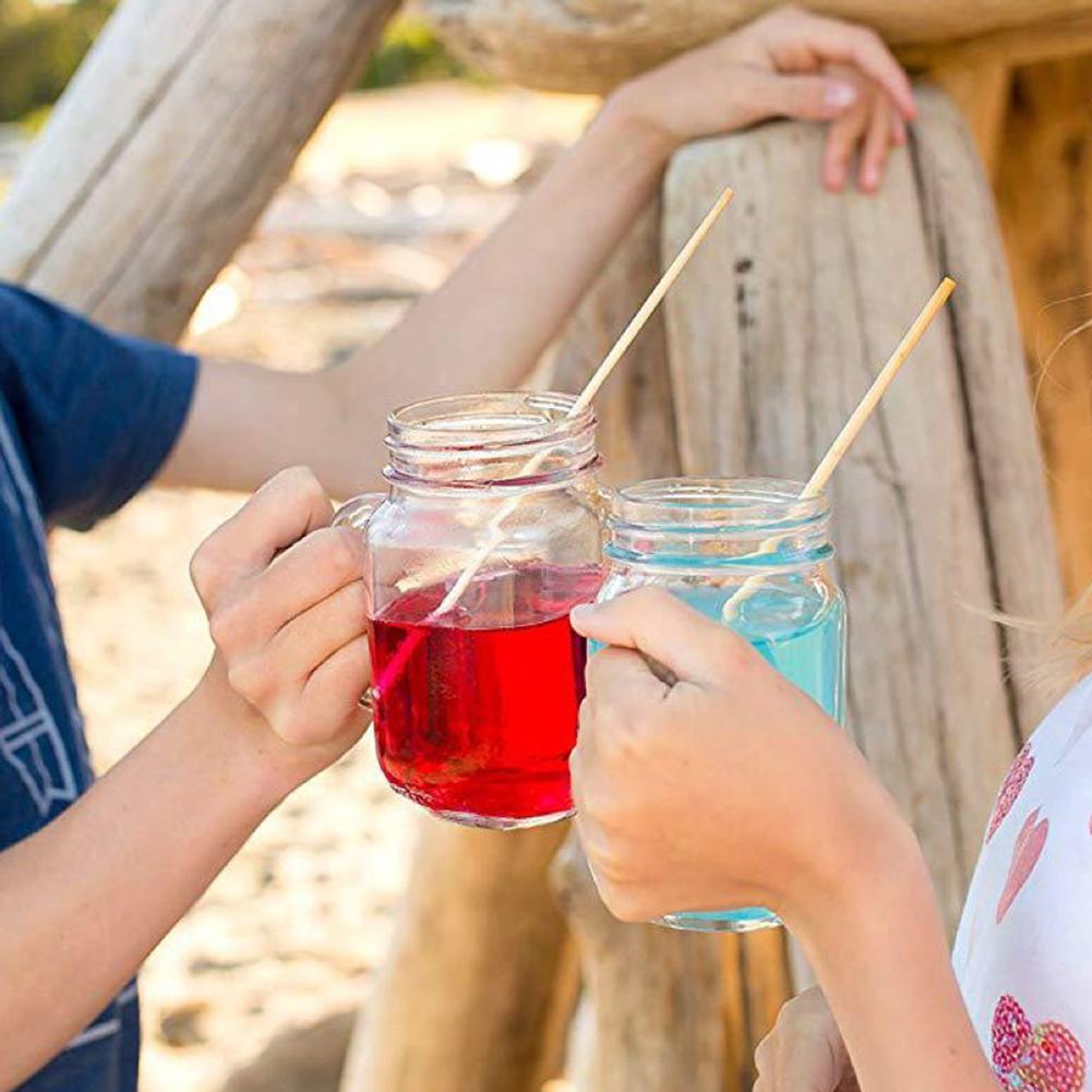 100 Stuks 20Cm Natuurlijke Tarwe Stro Biologisch Afbreekbaar Draagbare Keuken Bar Drinken Tool