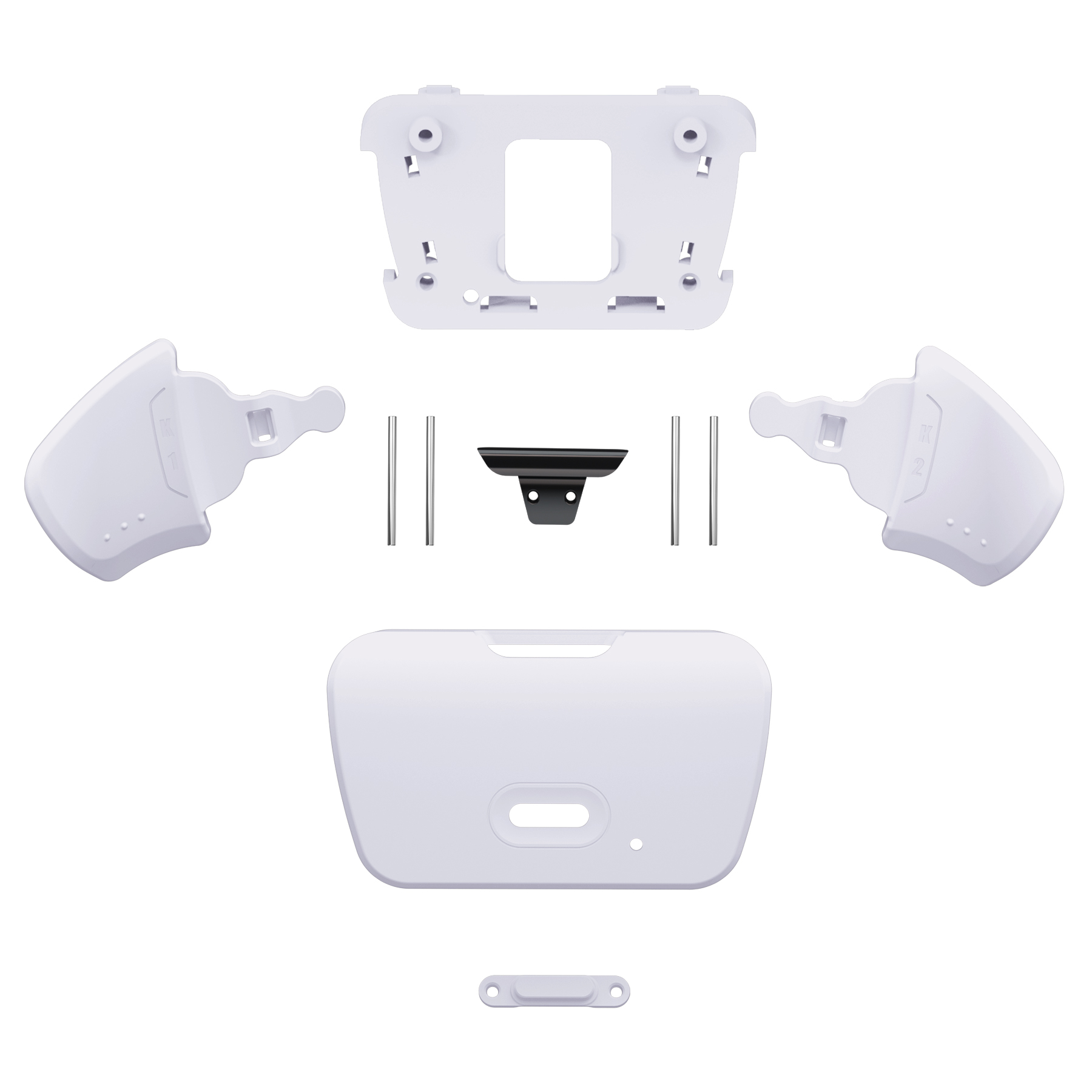 eXtremeRate Replacement Redesigned K1 K2 Back Button for PS5 RISE Remap Kit - Controller &amp; RISE Remap Board NOT Included: Solid White