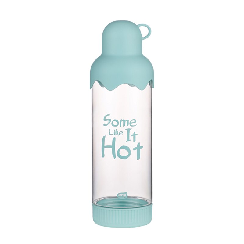 650ml infuser vattenflaska plast frukt infusion barn dricker utomhussport flaskor juice citron bärbar vattenkokare: Blå (lan se)