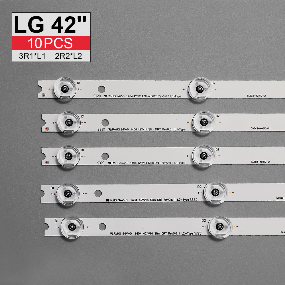 Led Backlight Strip Voor Lg 42 "V14 Slanke Drt Rev0.6 6916L-1682A 1684A 1683B 1685B LC420DUH 42LB673 42LY970H 42LB700V 42LB671V W