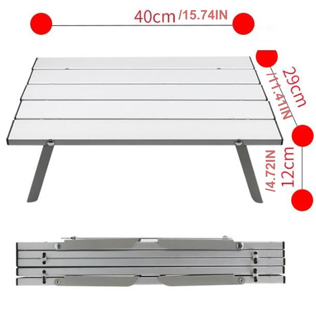 Aluminium Outdoor Klaptafel Draagbare Klaptafel Mini Tafel Kleine Picknicktafel Laptop Aluminium Tafel