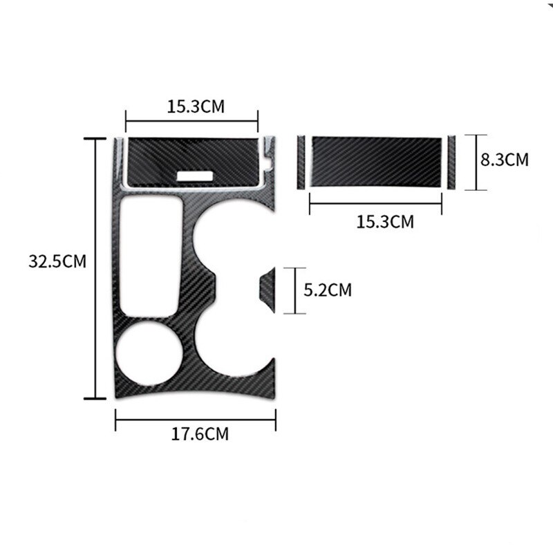 For Ford Explorer Car Accessories Carbon Fiber Interior Trim Gear Panel Navigation Outlet Center Console Stickers 5D