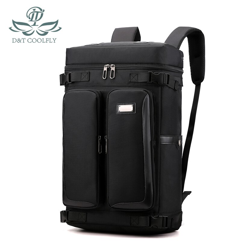 Sac à dos homme femme imperméable grande capacité divers styles noir randonnée voyage sac fermeture éclair polyester sac à dos: S4