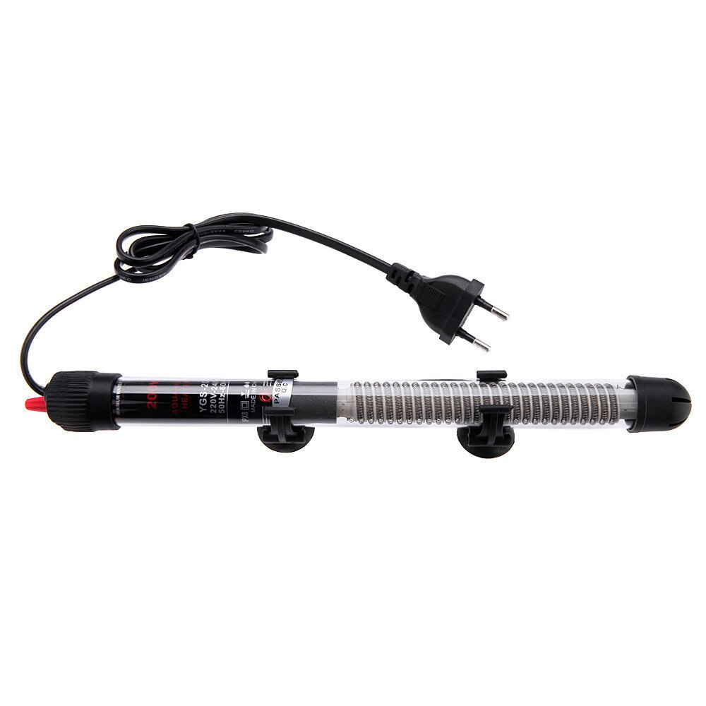 Adjustable Temperature Thermostat Heater Rod 25w/ 50w/ 100w/ 200w/ 300w Submersible Aquarium Fish Tank Water Heat #T2P: 25W
