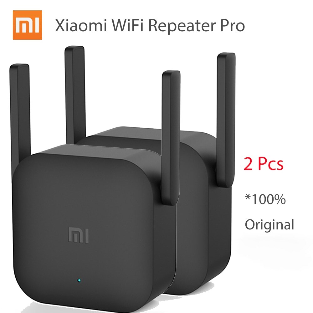 Originale Xiaomi WiFi ripetitore Pro 300Mbps Mi amplificatore rete Expander Router Extender Roteador 2 Antenna per Router Wi-Fi Home: Add EU Plug / 2 Pcs