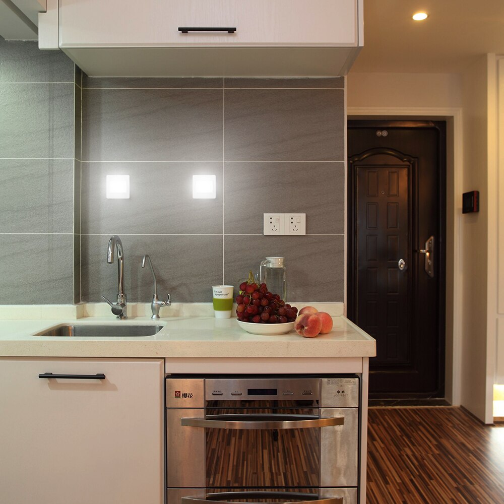 Ultra Bright Magnetic Mini COB LED Wall Light Night Lights Camp Lamp Battery Operated with Switch Magic Tape for Garage Closet