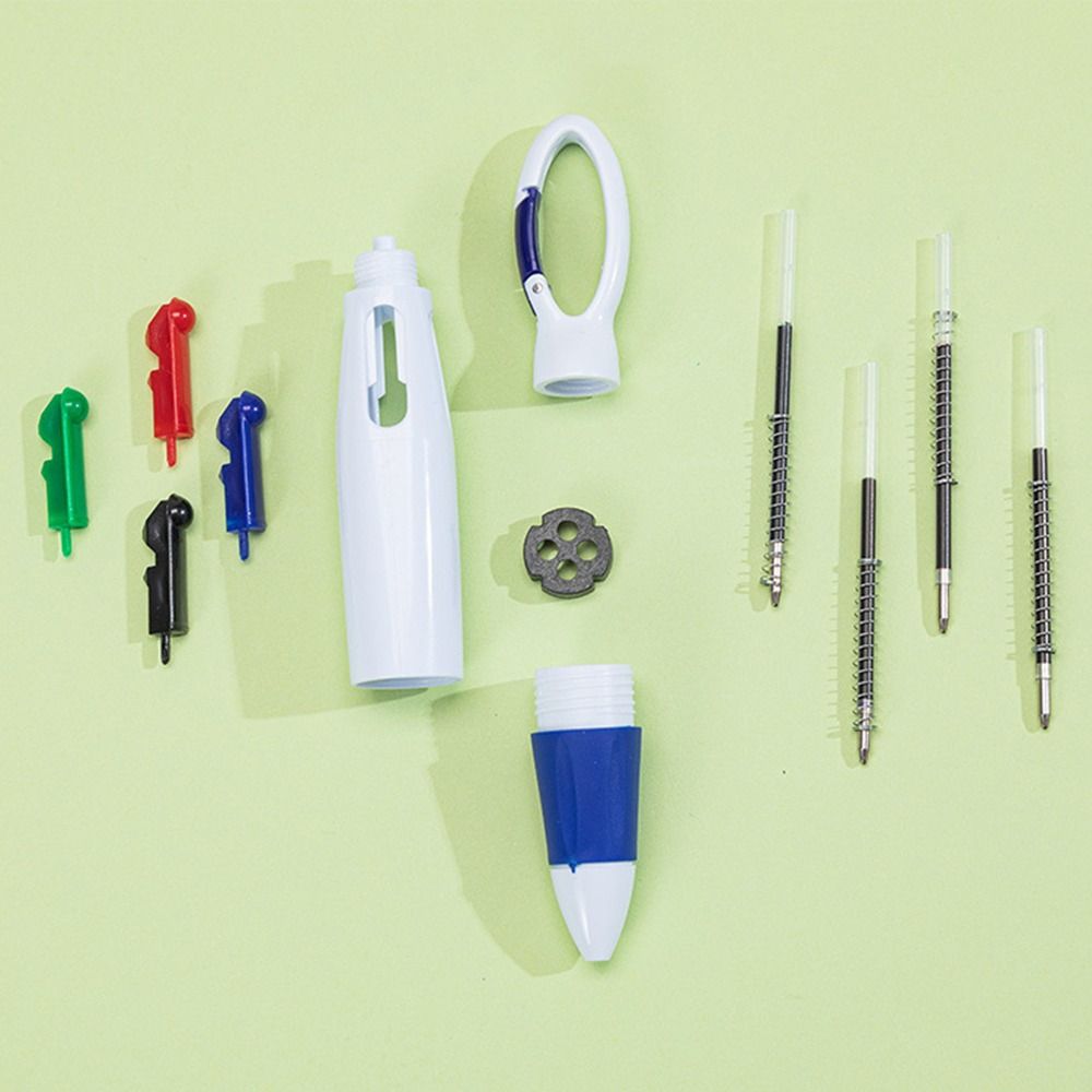 Firefarget kulepenn sykepleierpennsett for navneskilt inkludert spiss markeringspenn permanent tusjpenn kulepenn for sykepleiers arbeid