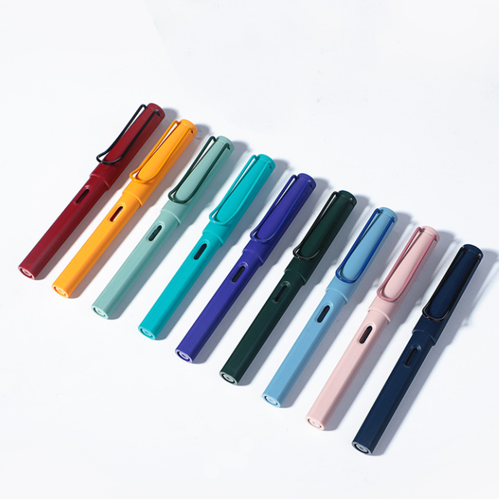 Bolígrafos de tinta de EF/F/0,38mm, pluma estilográfica con capucha para escritura suave, ideal para material escolar de firma, 1 ud.