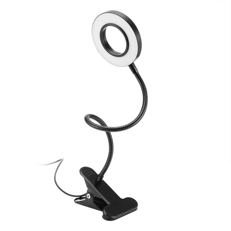 Dimbare USB LED Bureaulamp met Klem Leeslamp Eye-Care Tafellamp LED Bedlampje Baby Oudere Kinderen nachtlampje Clip