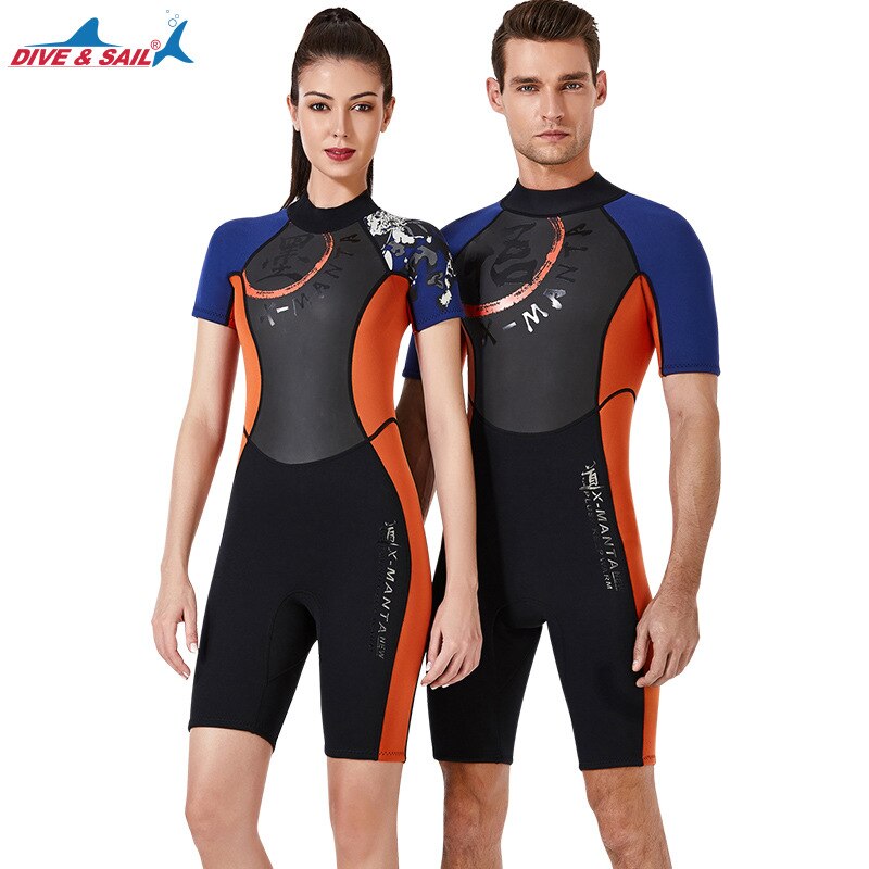 3 millimetri Muta In Neoprene Shorty Tuta Termica Maniche Corte Giovani Adulti di Nuoto Immersioni Surf Scuba Tuta Primavera