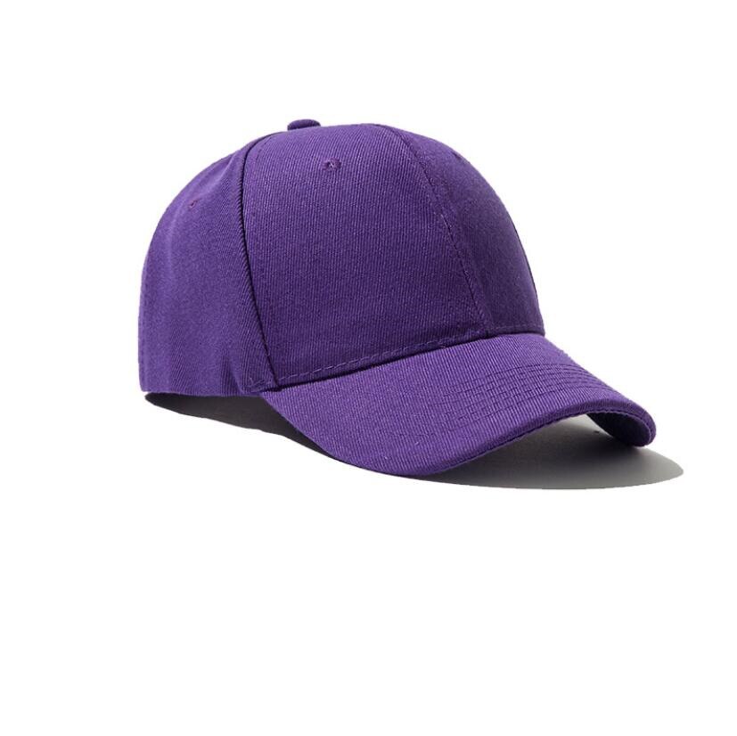 Solid Color Baseball Cap Summer Outdoor Sports Cap Tennis High Pony Tail Cap Unisex Hip-hop Rebound Cap Beach Vacation Sun Hat: Purple