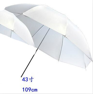 White Soft Umbrella 43"/umbrella diffuser Durable Camera 40" 102cm Inch Translucent Photo Studio flash Soft Umbrella CD05 Y: 110 cm 43 inch