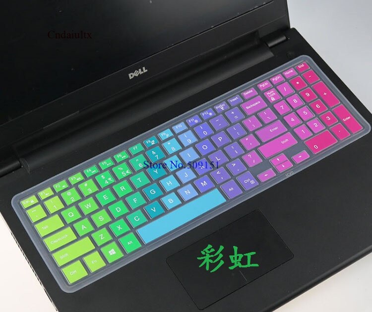 15 17 inch laptop toetsenbord cover skin Voor Dell Inspiron Ins 15 3000 5000 15CR 5547 15MR 3542 5547 15C 7559 3542 5547: Rainbow