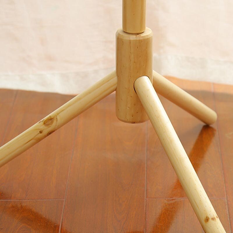 Massivt tre henger gulv stående frakk stativ møbler klær hengende oppbevaring rack tre henger soverom tørking rack