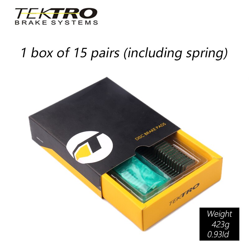 Tektro  e10.11 bremseklodser mtb mountain road foldbare cykel skivebremseklodser til shimano  mt200/m355//m395/m415/m416/m445/m446