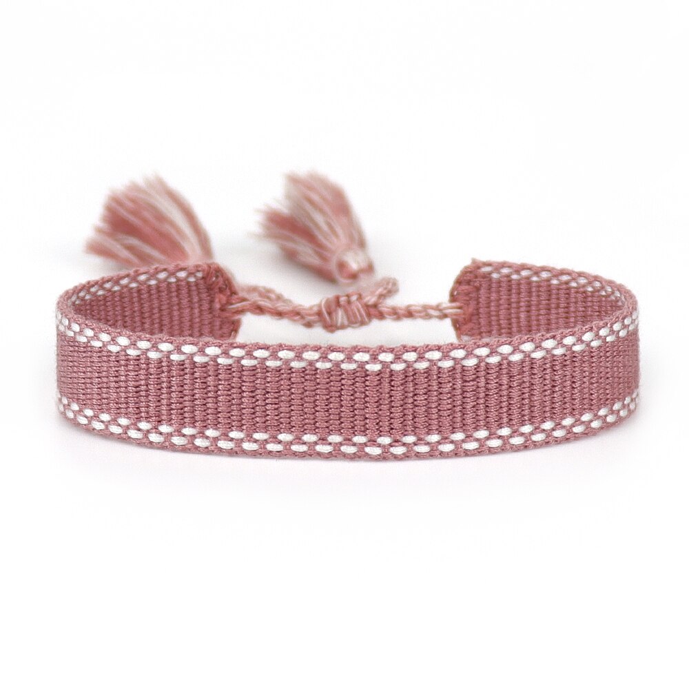 Verstelbare armbanden met polsbandjes, geborduurde armbanden, armbanden met kwastjes, unisex armbanden, vintage geweven armbanden.: 8