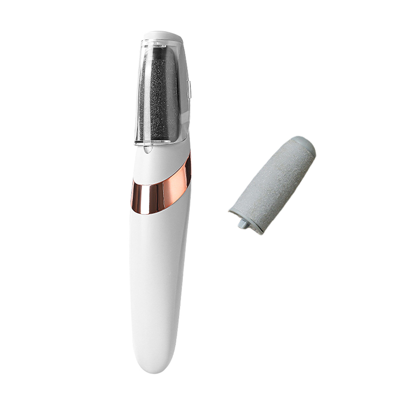 Depurador de pies eléctrico, portátil y fácil de transportar, recargable por USB, elimina la piel muerta y exfolia los pies, cabezales de molienda gruesos y finos reemplazables, crea fácilmente los pies lisos, ayuda para el cuidado de la higiene personal: Verde claro