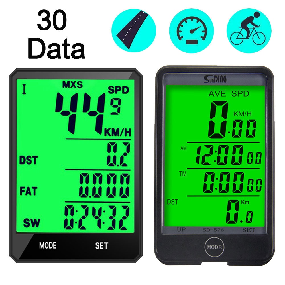 Fiets Computer Draadloze En Bedrade Mtb Fiets Kilometerteller Stopwatch Snelheidsmeter Horloge Led Bike Monitor Fietsen Gadgets Meter