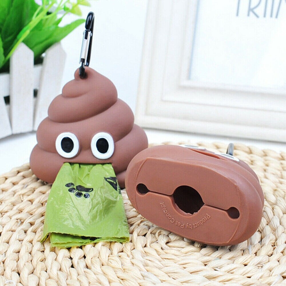 Dog Poop Bag Dispenser Eco-friendly Silicone Pet Waste Bag Holder For wgk