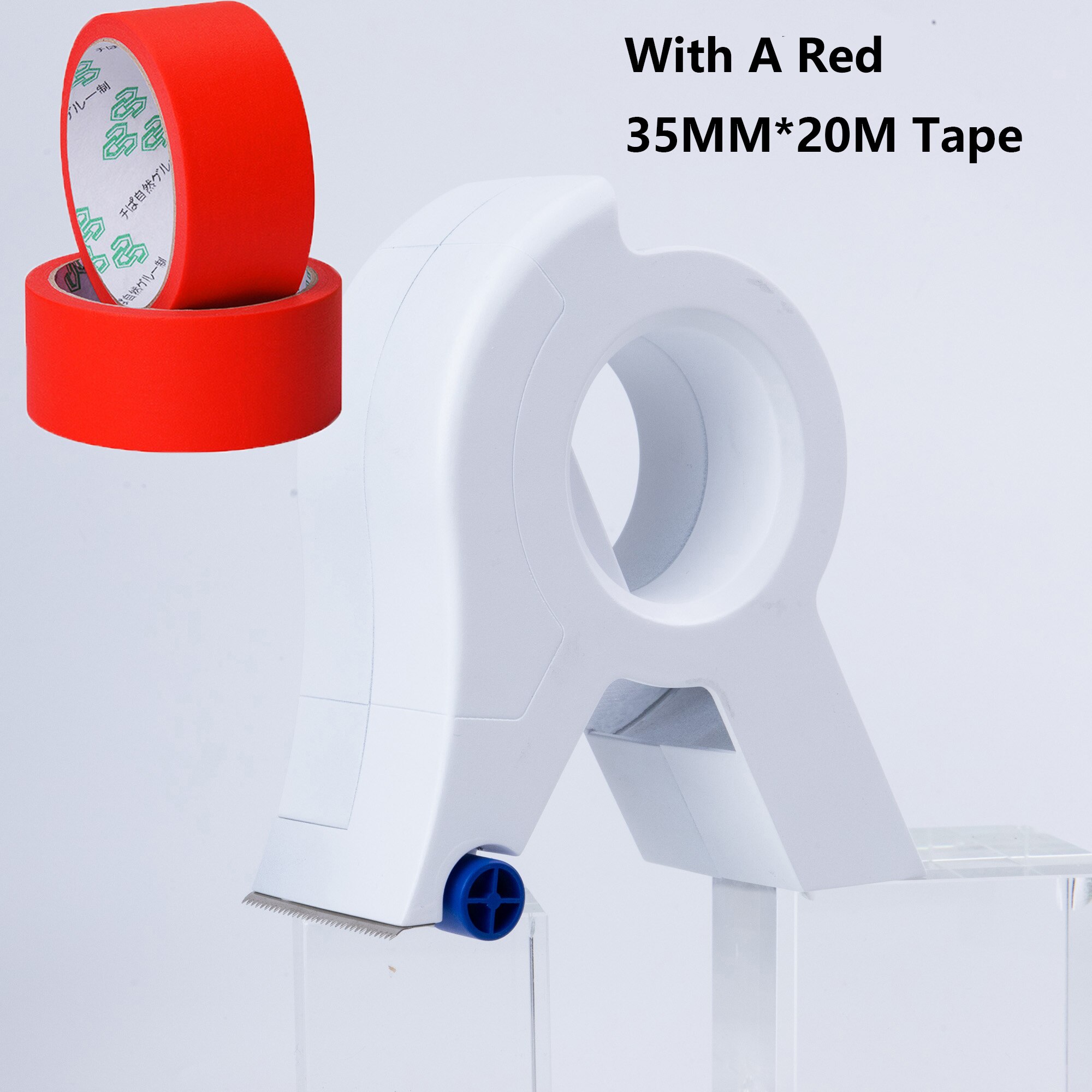 Painter Masking Tape Applicator Dispenser Machine Wall Floor Painting Packaging Sealing Pack Tape Tool Fit Tape 50mm Wide Max.: With A Red Tape