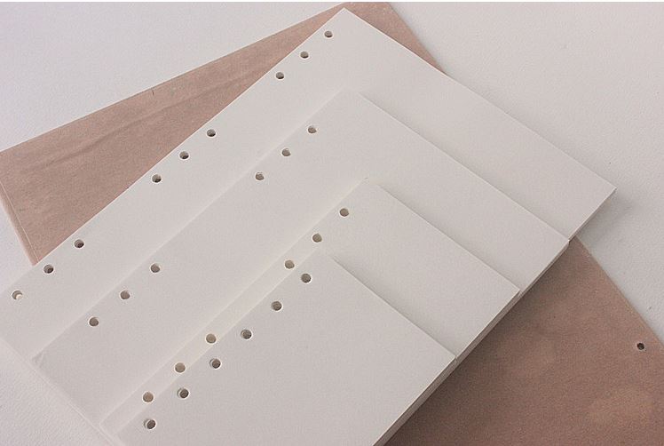Diary Notebook Pages A5A6A7/B5 Loose Leaf Kraft Paper Core Page Blank Dowling Papers 45 sheets