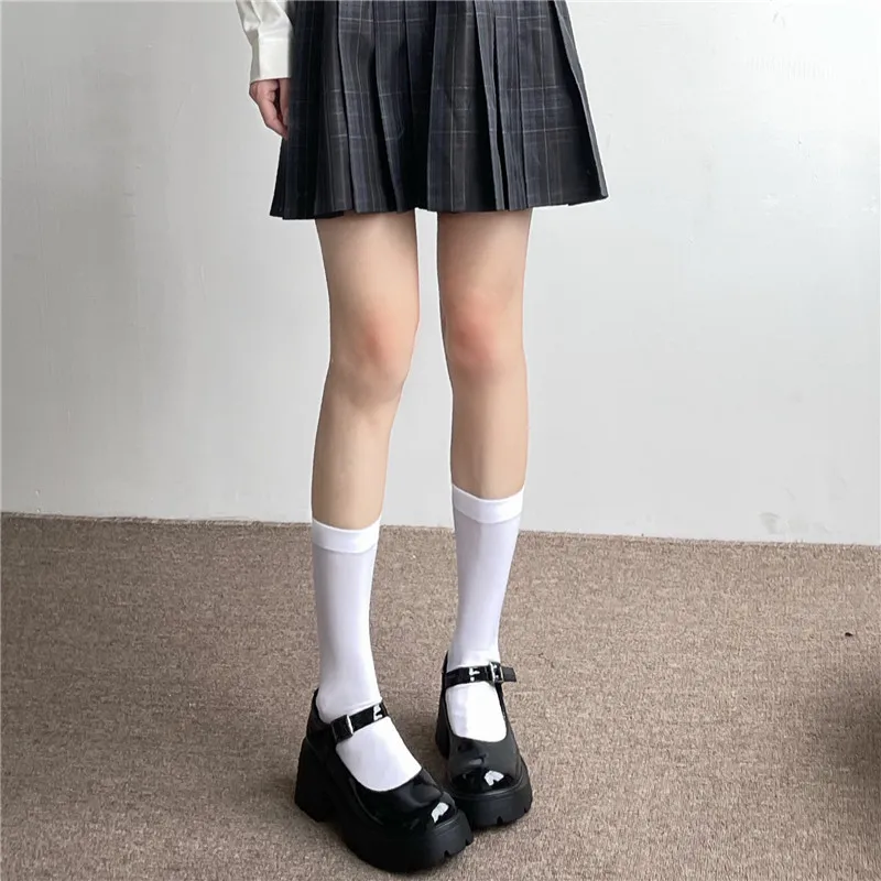 Cisne branco veludo meia-calça feminina outono/inverno engrossado meias pretas leggings de veludo genuíno: Bege