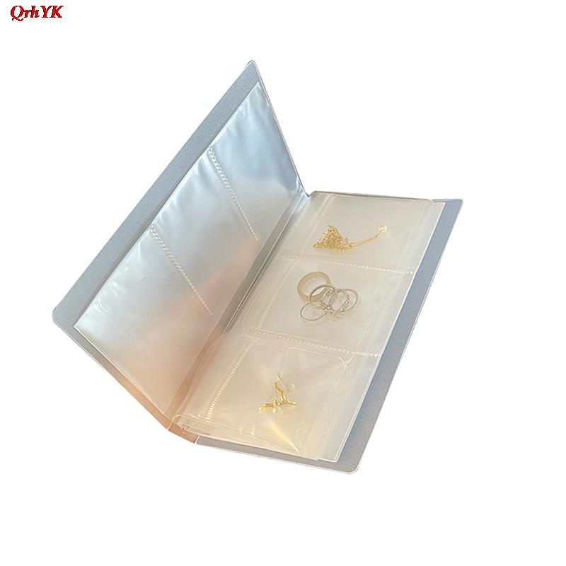 Large-capacity Transparent Jewelry Storage Bag Sealed Bag Necklace Earrings Jewelry Bracelet Storage Book Jewelry Organizer