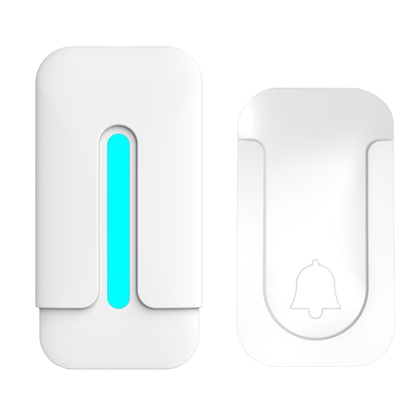 Self-Powered Doorbell Wireless Doorbell Without Battery Plug and Play Long Transmission Distance for Home School US Plug: Default Title