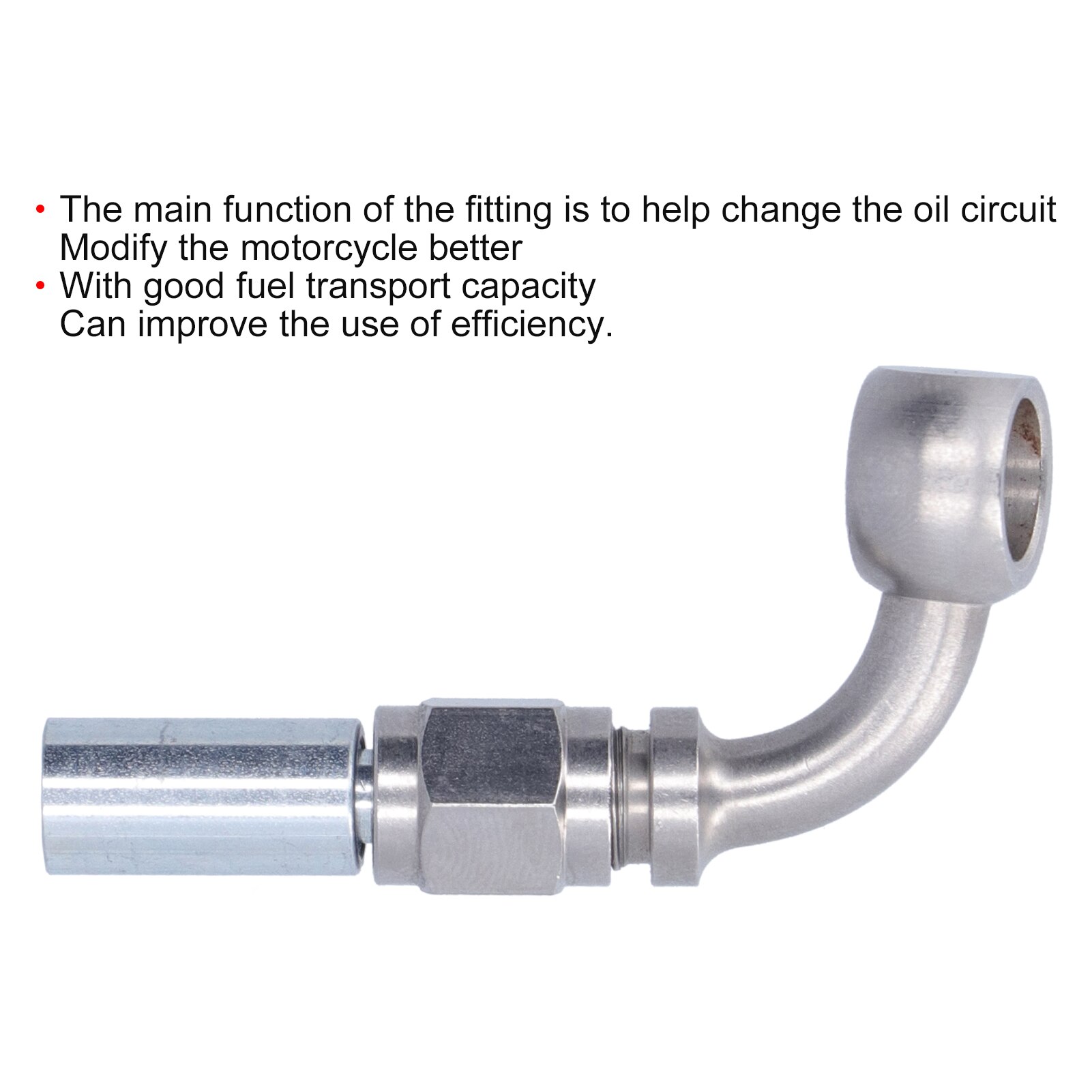 Brake Line Banjo Fitting Stainless Steel Motorcycle Oil Hose Banjo Fitting for Modification