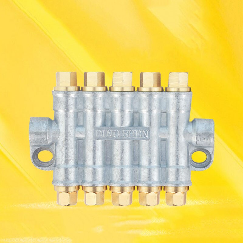 1PC Volumetric Oil Distributor 2-6 Way Lube Oil Piston Distributor Value Manifold Block For Lube Pump CNC Machine Tool Lathe