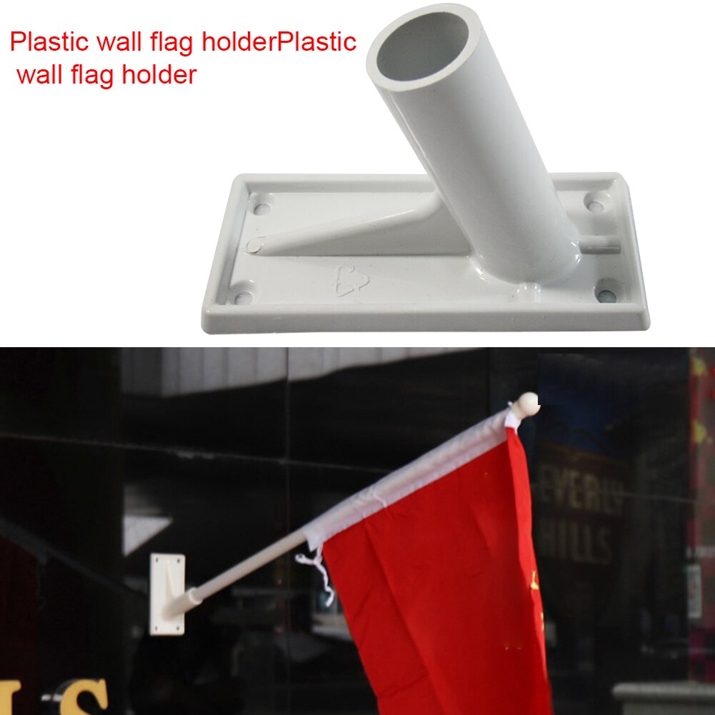 Pegar golpear accesorios gratis Patio estable al aire libre Anti óxido duradero montado en la Pared Soporte de poste para bandera soporte de jardín