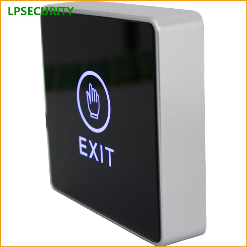 Backlight LED Touch Exit Button Wall Mount Exit Button Push Door Release Exit Button Switch For Access Control System