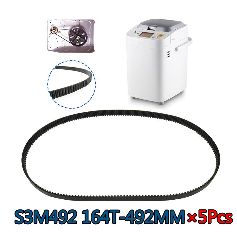 5 stk  s3 m 492 164t bagemaskine bånd reservedele brødmaskine transportbånd køkkenudstyr tilbehør brød maskine dele