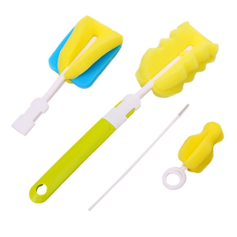 7 pièces/ensemble bouteille éponge nettoyage brosse outils Portable paille brosse ensemble bouteille propre: JM0070S-G