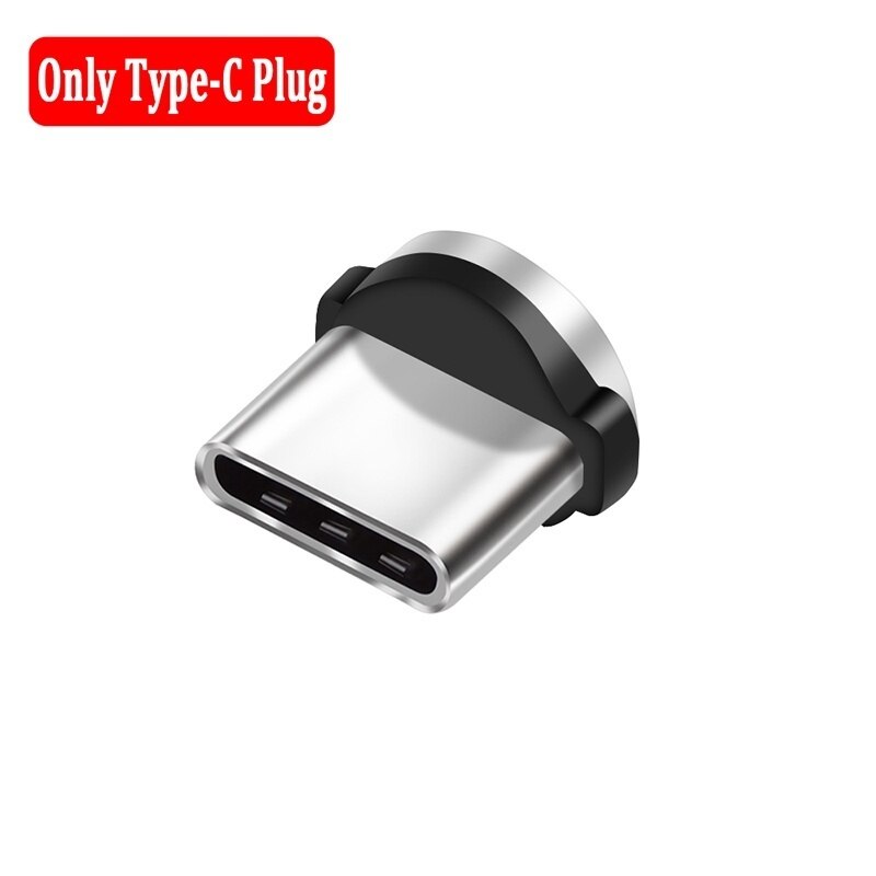 Cabo magnético tipo c micro usb c plugues de carregamento rápido telefone microusb tipo-c ímã carregador plug para iphone xr redmi k20 pro: Only Type C Plug