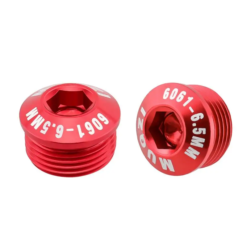 MUQZI 2pcs M14 Pedal Screw Dust Prevention Cover Aluminum Ultralight Pedal Bolt End Cap For Bike: Light Grey