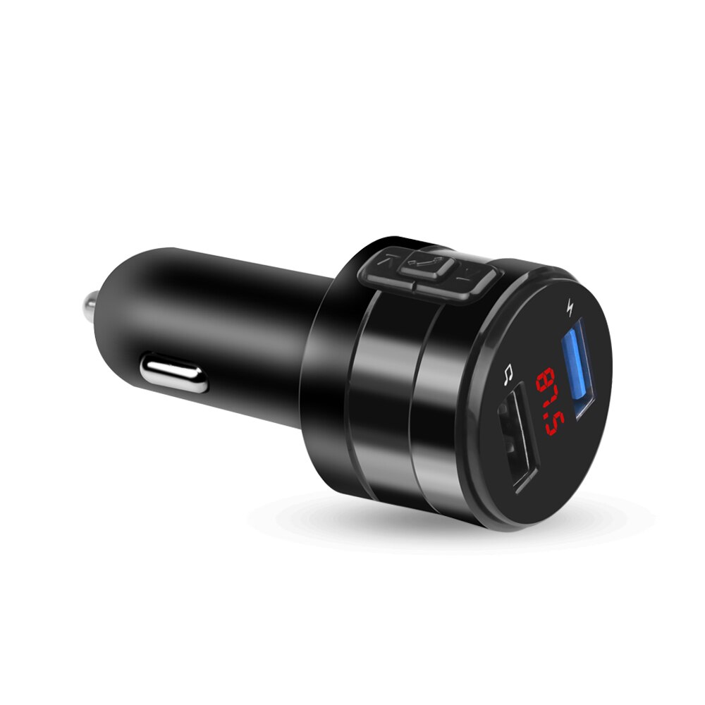 Auto Bluetooth 3,0 FM Sender Schnelle Ladegerät Drahtlose Freihändige Audio- Empfänger Auto MP3 Spieler 2,1 EIN Dual USB Auto Zubehör: Schwarz
