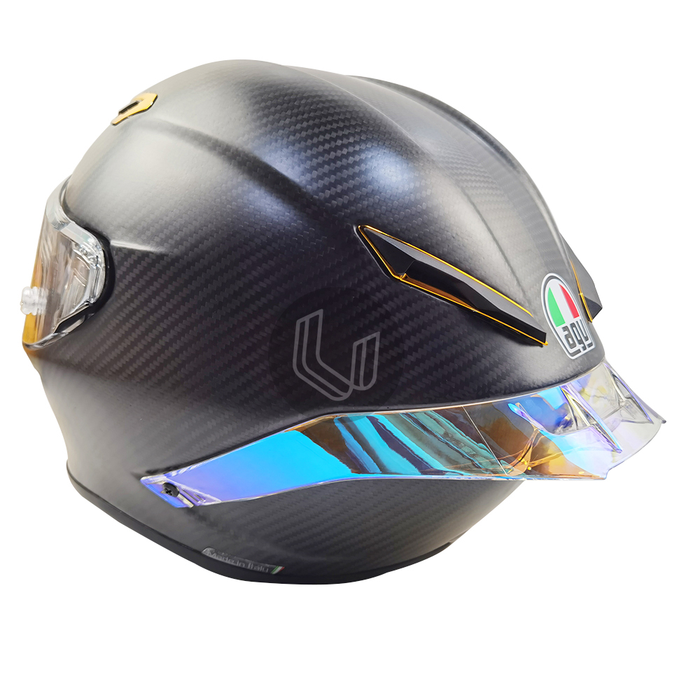Helm Accessoires Kleurrijke Spoiler Voor Agv Pista Gp R/Gp Rr Volledige Gezicht Motorhelm: REVO Blue