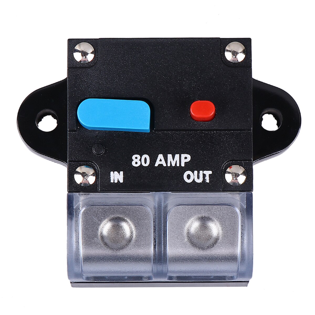 100A 200A 250A 300A Car Resettable Circuit Breaker Self-recovery Fuses for Cars Manual Reset Button Fuse Car Accessories: 80A