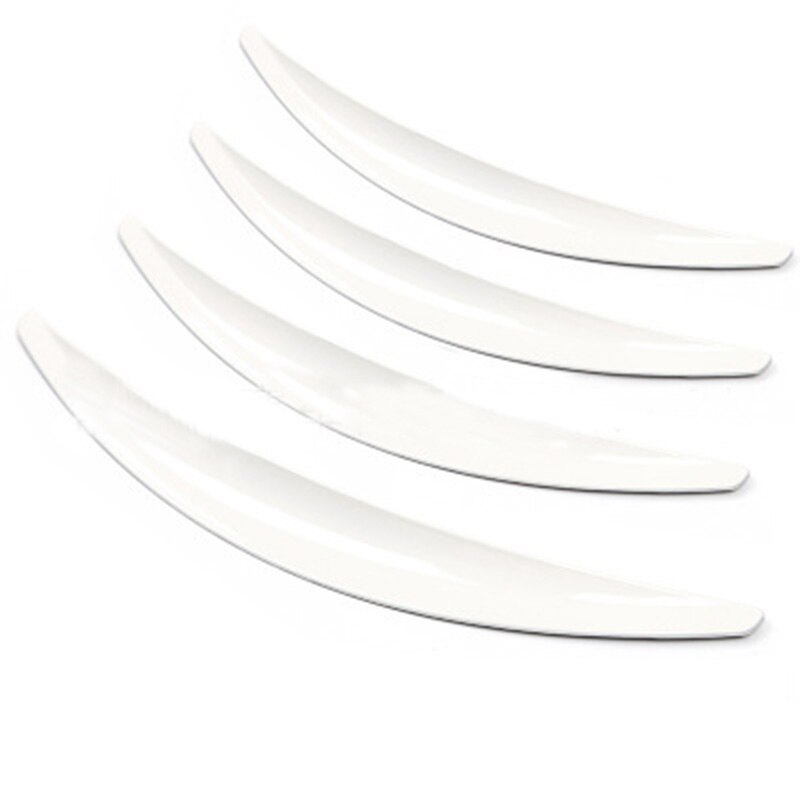 4Pcs/Set Mud Flaps Flexible Car Off-road Fender Flare Wheel Arch Protector For Tesla Model 3 Accessories: white