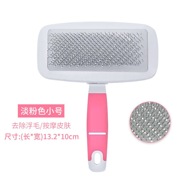Peigne épilateur pour chat, brosse de toilettage et de soin, poils longs d'animaux de compagnie, nettoyage, fournitures de brosse de bain: non-sliphandle